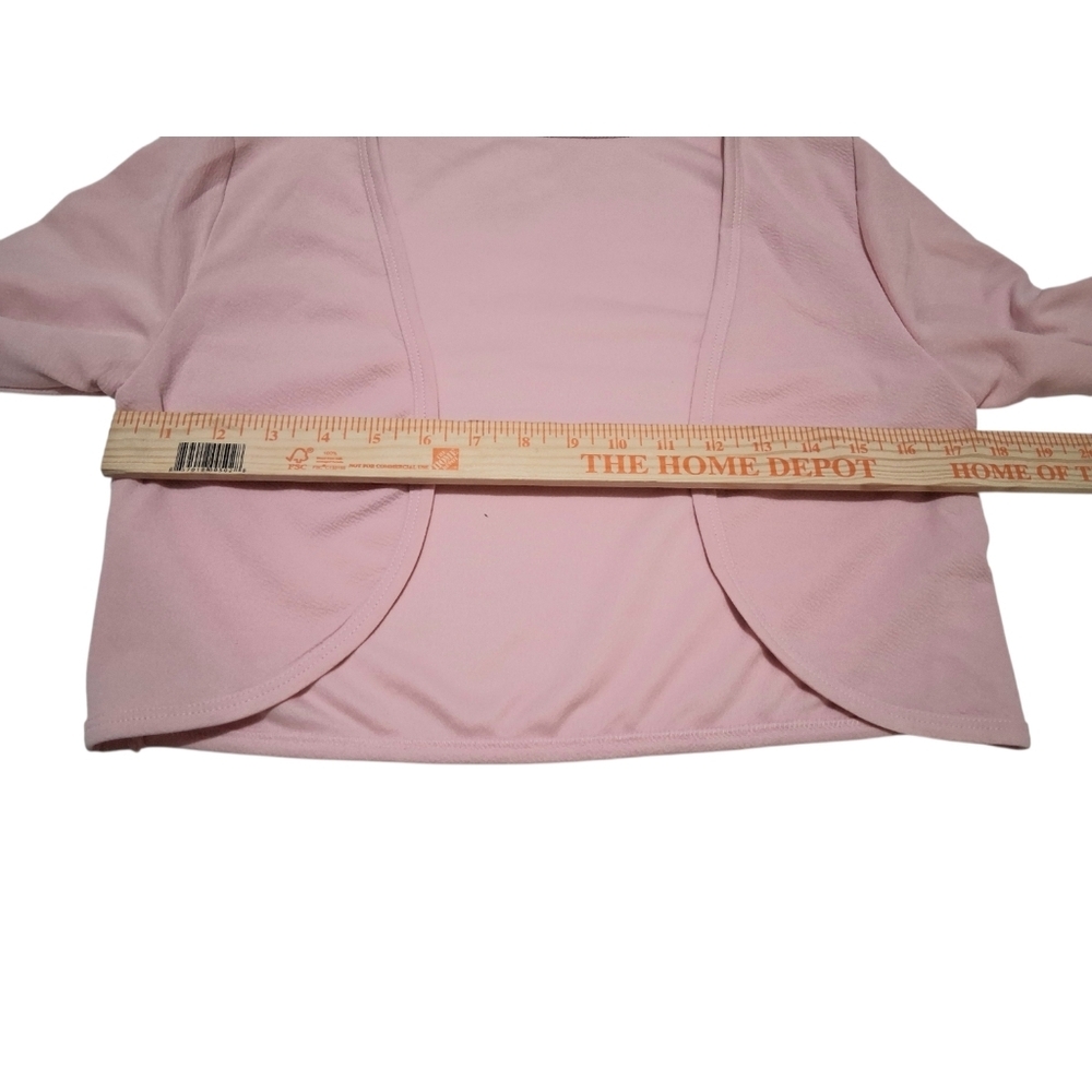 NWT, Sz. S, pink, open front, long-sleeved, cropped, jacket - Picture 8 of 13